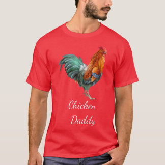 Camiseta Pai de frango Engraçado Farmer Pai de frango Roo