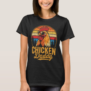 Camiseta Pai de Frango Galo Engraçado Retro Avicultura Faze