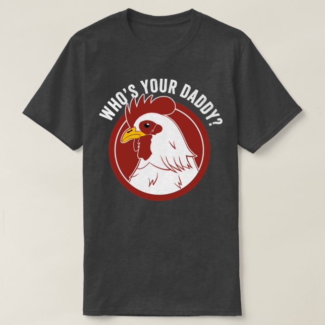 Camiseta Pai de frango pai Farmer Engraçado Fresco (Frente do Design)