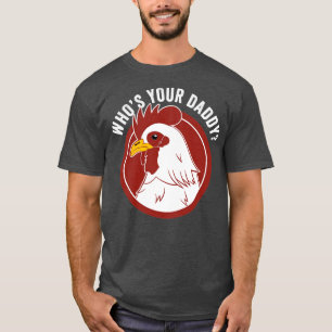 Camiseta Pai de frango pai Farmer Engraçado Fresco
