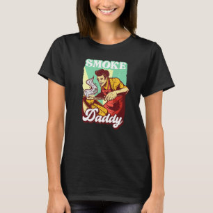Camiseta Pai de fumo Mestre Griller Barbecue - Carne Mestra