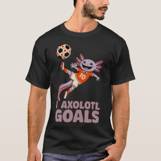 Camiseta Pai de Futebol Axolotl I Metas de Axolotl Piada Es