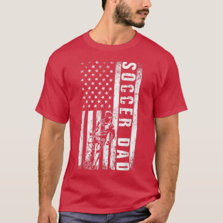Camiseta Pai de futebol EUA Bandeira do futebol PAI do pai