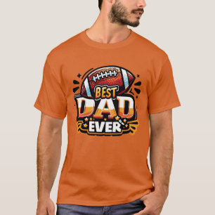 Camiseta Pai de futebol - Melhor Pai Nunca Laranja