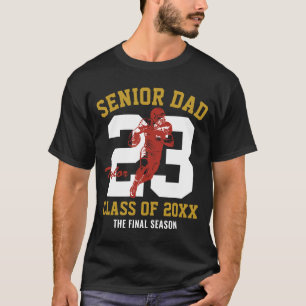 Camiseta Pai de Futebol Sénior Graduado Foto Personalizada