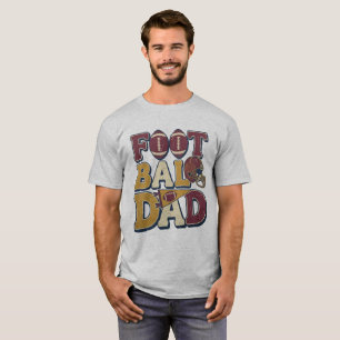 Camiseta Pai de futebol tipografia estilo vintage com capac