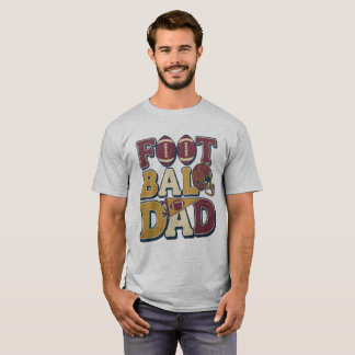 Camiseta Pai de futebol tipografia estilo vintage com capac
