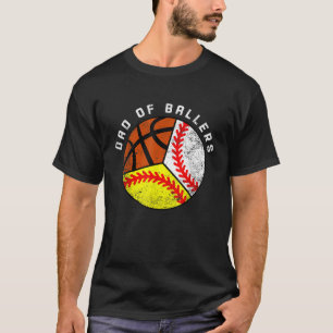 Camiseta Pai De Galerias Engraçadas De Beisebol