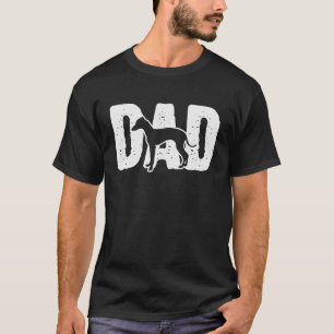 Camiseta Pai de Galgo Italiano Silhueta Cachorro