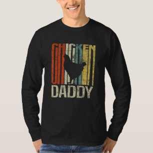 Camiseta Pai de galinha camponês grunge retrô galinha