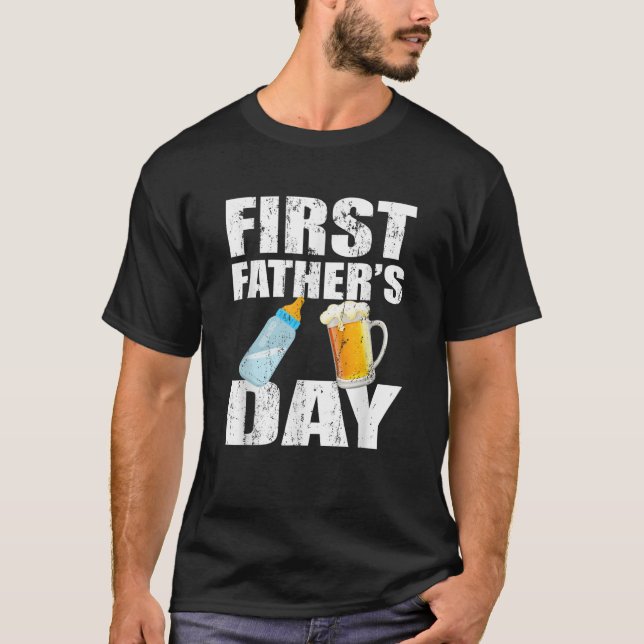 Camiseta Pai de Garrafa de Beer Beer Day (Frente)