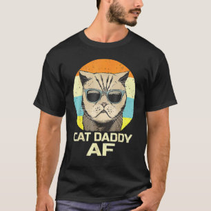 Camiseta Pai De Gato Af Óculos De Sol Dia de os pais De Vin