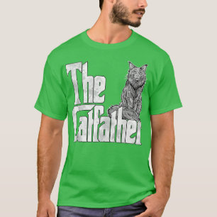 Camiseta Pai de Gato Catdad Maine Coon Cat Padre Gatinho D
