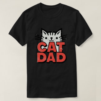 Camiseta Pai de Gato de Kawaii Retro