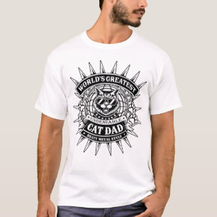 Camiseta Pai de Gato de Metal Pesado Mais Alto do Mundo Bra