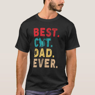Camiseta Pai De Gato De Vintage Melhor Dia de os pais De Ga