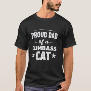 Camiseta Pai de Gato Engraçado Dizendo Humor Orgulhoso de P