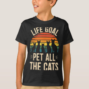 Camiseta Pai de Gato Engraçado Técnico de Veterinário Meta