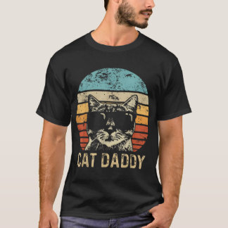 Camiseta Pai De Gato legal Óculos De Sol Presente Para Home