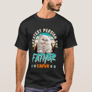 Camiseta Pai de Gato MAIOR PAI DE GATO PERSA CONHECIDO Engr