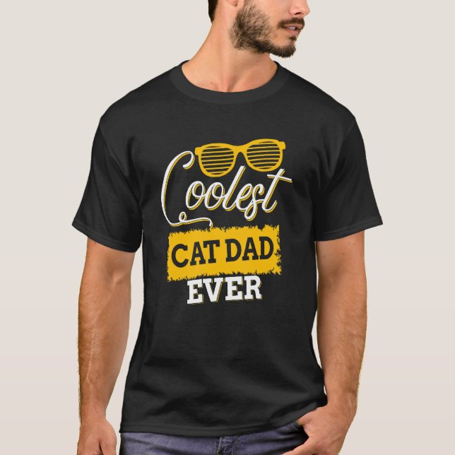 Camiseta Pai De Gato Mais Fresco De Mens. (Frente)