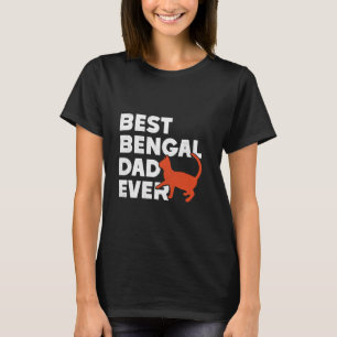 Camiseta Pai DE Gato MELHOR PAI BENGAL CAT NUNCA Bengala Am
