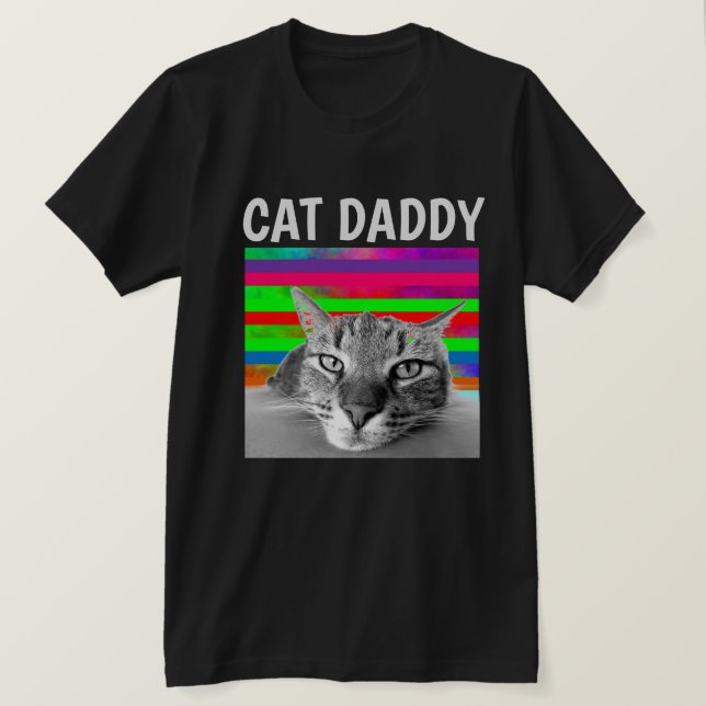 Camiseta PAI DE GATO MENS T-Shirt (Frente do Design)