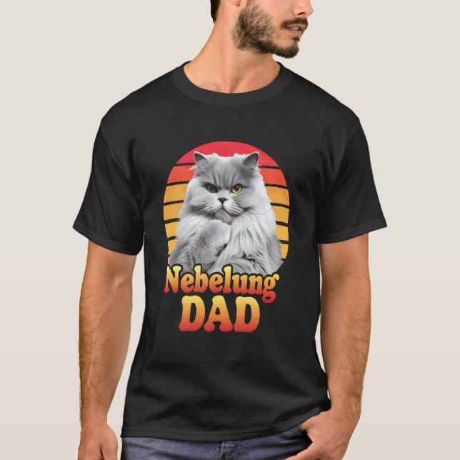 Camiseta Pai de Gato Nebelung (Frente)