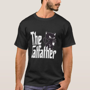 Camiseta Pai de Gato O Cafetão do Gato Café Pai Gato Preto