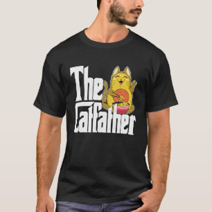 Camiseta Pai De Gato O Comida Louco De Catão Gatinho De Gat