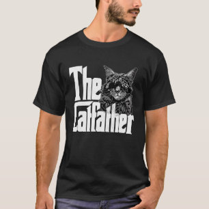 Camiseta Pai De Gato O Gato Louco De Cabra Do Gato Padre Ki