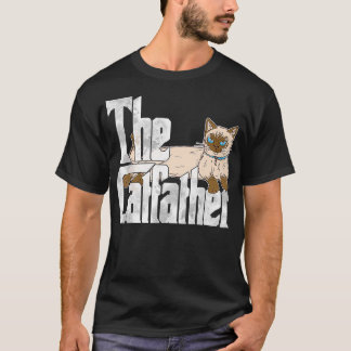 Camiseta Pai De Gato O Gato Louco De Catão Siamês Kit Pai