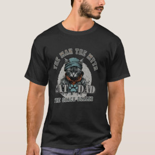 Camiseta Pai de Gato O Homem O Mito O Negociador de Lanche
