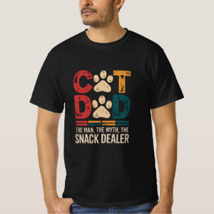 Camiseta Pai De Gato O Homem O Mito O Vendedor De Cachorros
