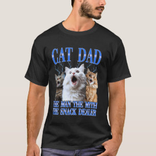 Camiseta Pai de Gato O Homem O Mito O Vendedor de Lanche
