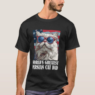 Camiseta Pai de Gato O MELHOR PAI DE GATO PERSA do MUNDO Am