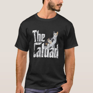 Camiseta Pai De Gato O Pai Gatinho De Gato Louco De Catão