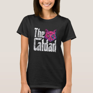 Camiseta Pai De Gato O Pai Gatinho De Gato Louco De Catão