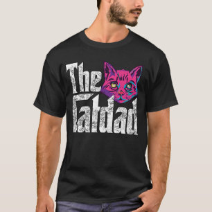 Camiseta Pai De Gato O Pai Gatinho De Gato Louco De Catão