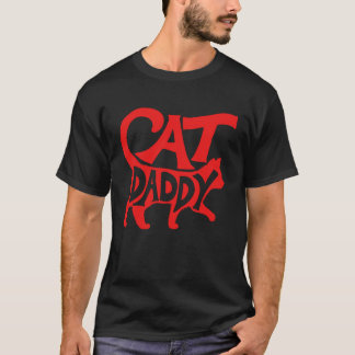 Camiseta Pai de Gato Pai Gato Letreiro Simples Minimalista