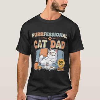 Camiseta Pai de Gato Puressional - Dia do Pai Engraçado