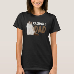 Camiseta Pai de Gato Ragdoll Divertido Amantes de Proprietá