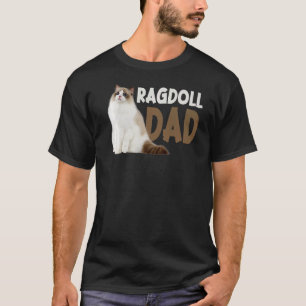 Camiseta Pai de Gato Ragdoll Divertido Amantes de Proprietá