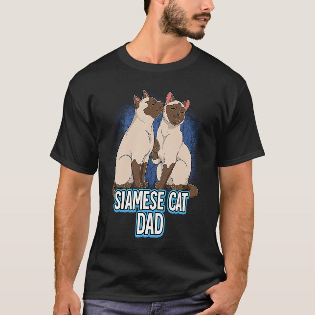 Camiseta Pai de Gato Siames (Frente)