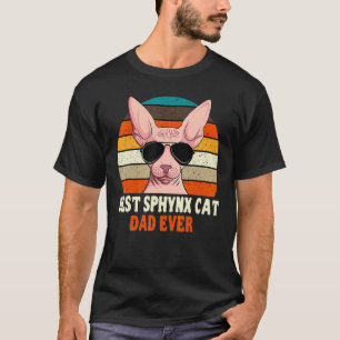 Camiseta Pai de Gato Sphynx Dono Criador Amante de Animais