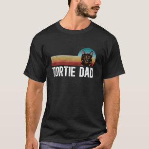 Camiseta Pai de Gato Tortie Amante de Gato Casaco de Tartar