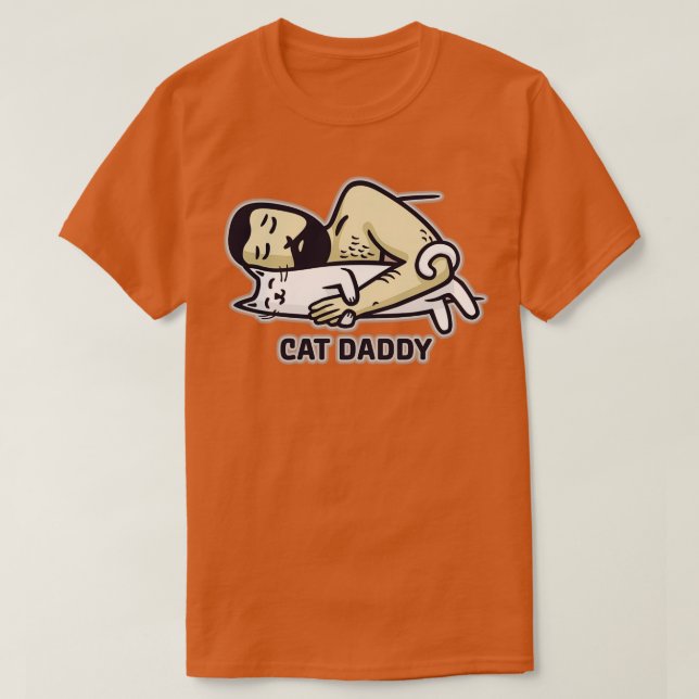 Camiseta Pai de gatos (Frente do Design)