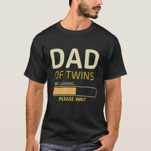 Camiseta Pai De Gêmeos Carregando O Pai Humor Do Pai Do Dia