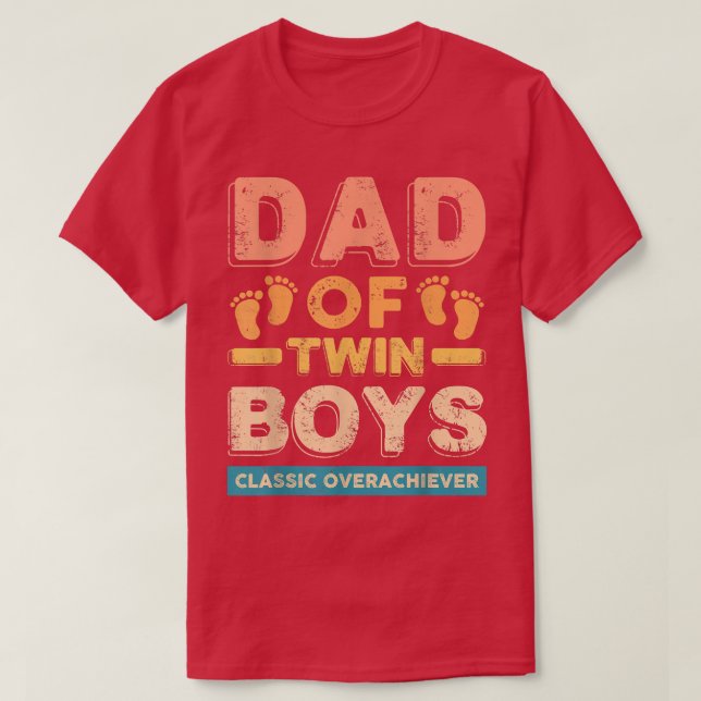 Camiseta Pai De Gêmeos Clássicos Gêmeos Gêmeos Estranhos E  (Frente do Design)