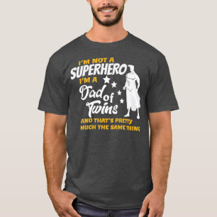 Camiseta Pai de gêmeos Engraçado Presente para Gêmeos Pai